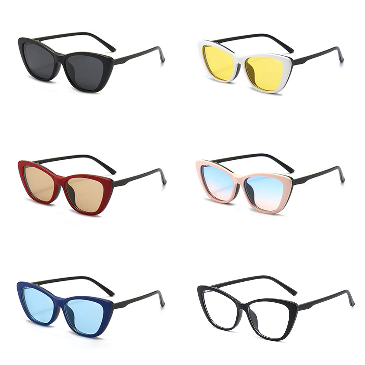 SnapOptic™ The Luna | 5-in-1 Cat-Eye Magnetic Prescription Glasses Set