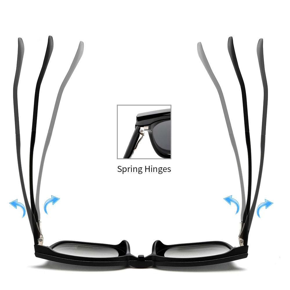 SnapOptic™ The Prime | Soft Square 3-in-1 Magnetic Prescription Glasses – TR90 Lightweight Frame