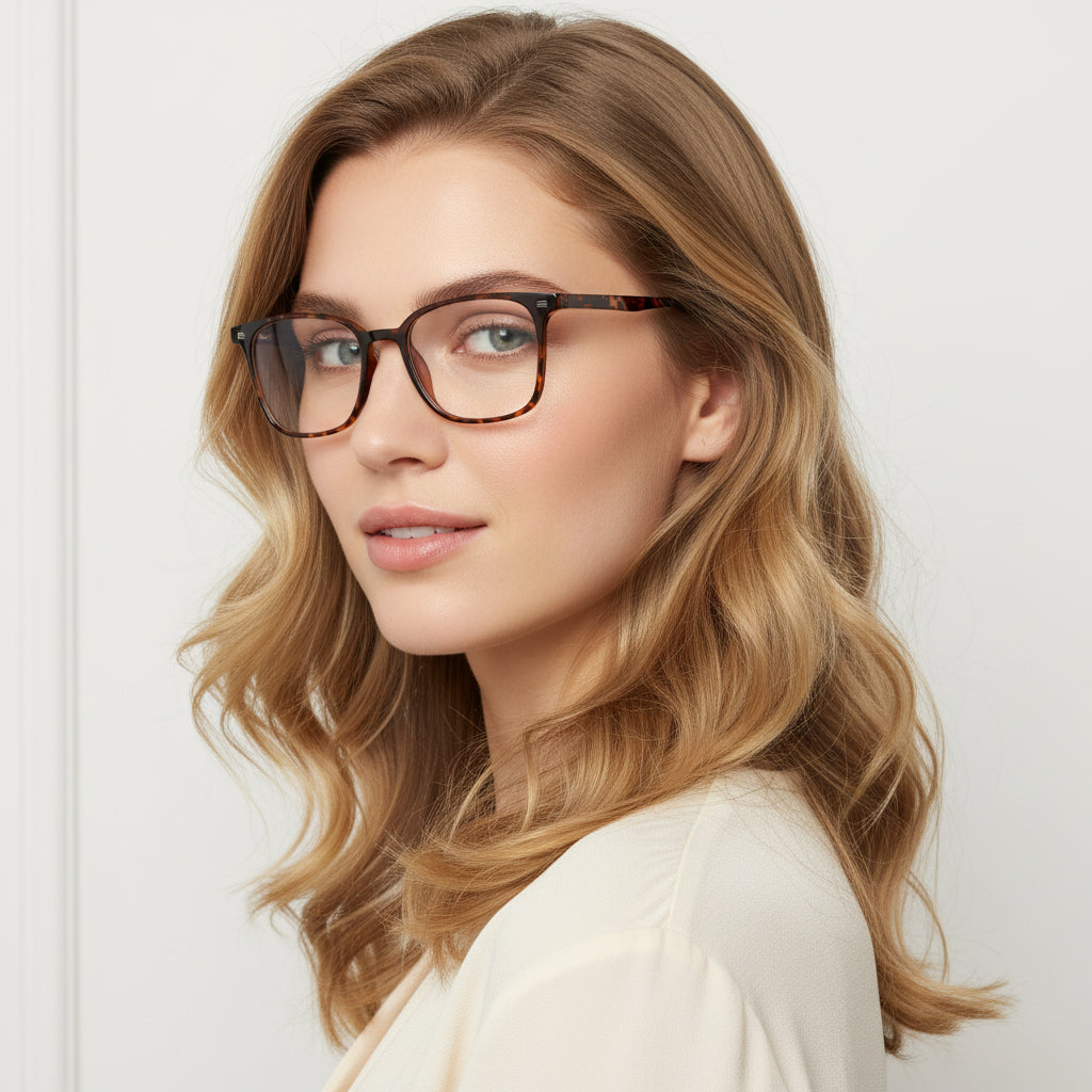 SnapOptic™ The Prime | Soft Square 3-in-1 Magnetic Prescription Glasses – TR90 Lightweight Frame