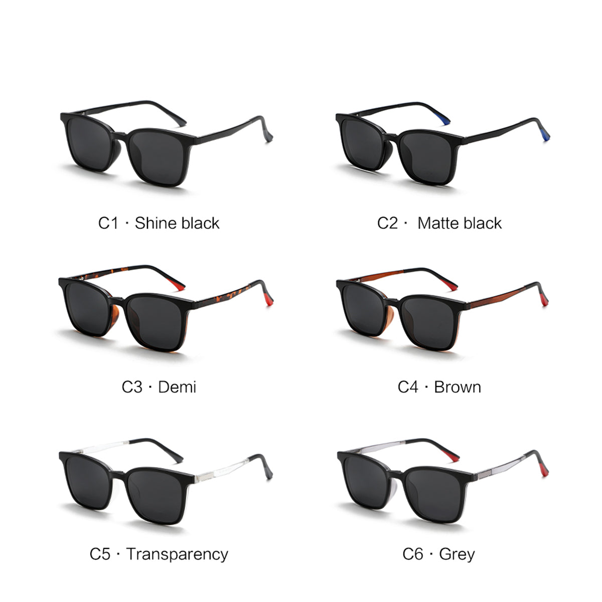 SnapOptic™ The Prime | Soft Square 3-in-1 Magnetic Prescription Glasses – TR90 Lightweight Frame
