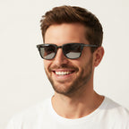 Silver reflective mirror magnetic lens top for high-fashion outdoor style.