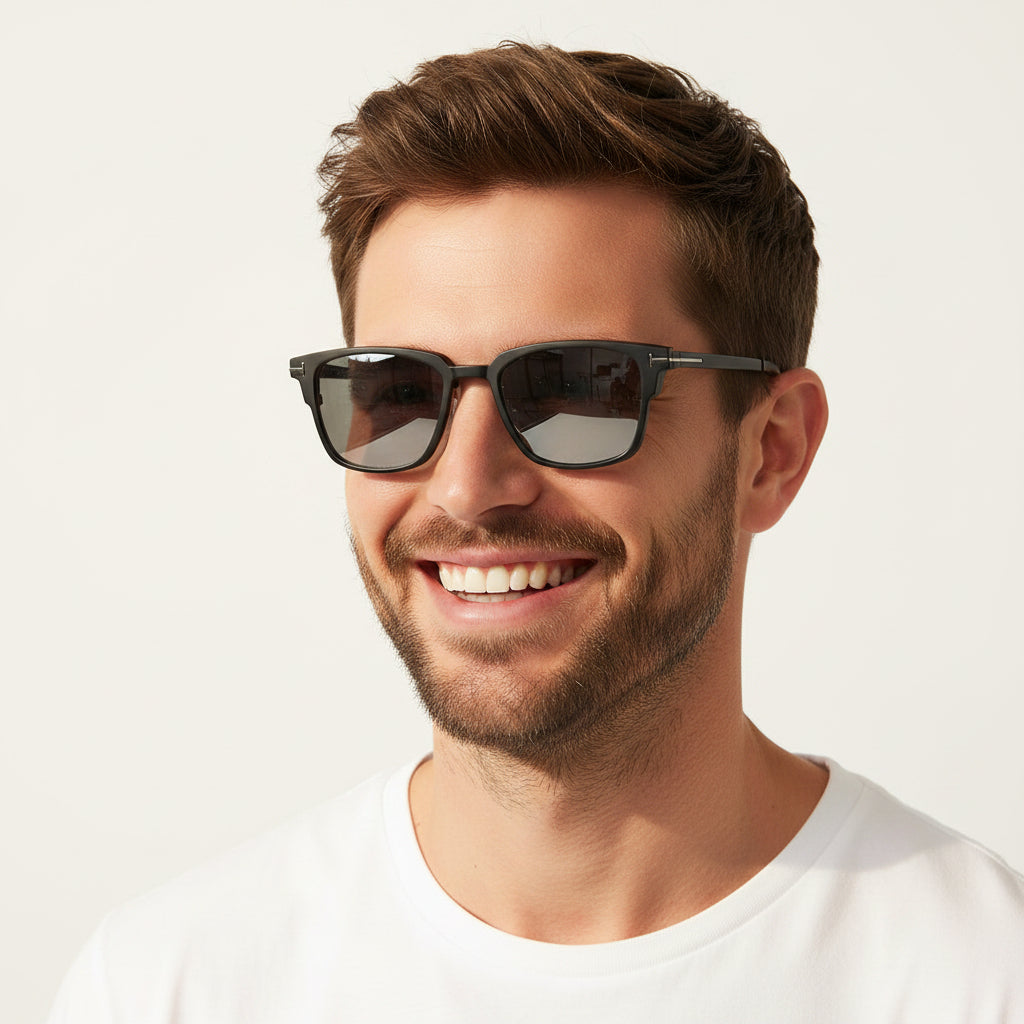 Silver reflective mirror magnetic lens top for high-fashion outdoor style.
