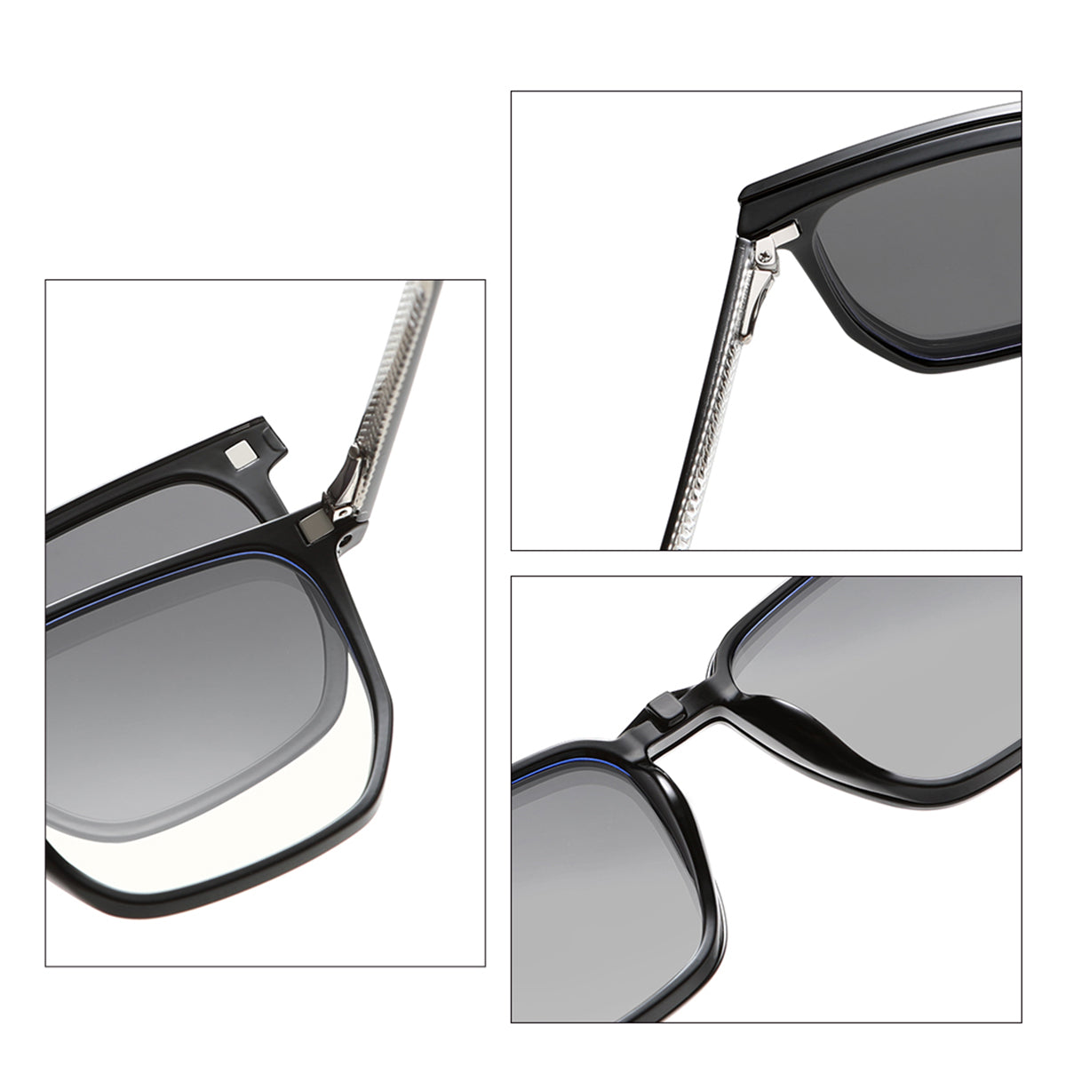 SnapOptic™ The Horizon | 3-in-1 Magnetic Prescription Glasses Set – Polarized, Blue Light & Night Vision